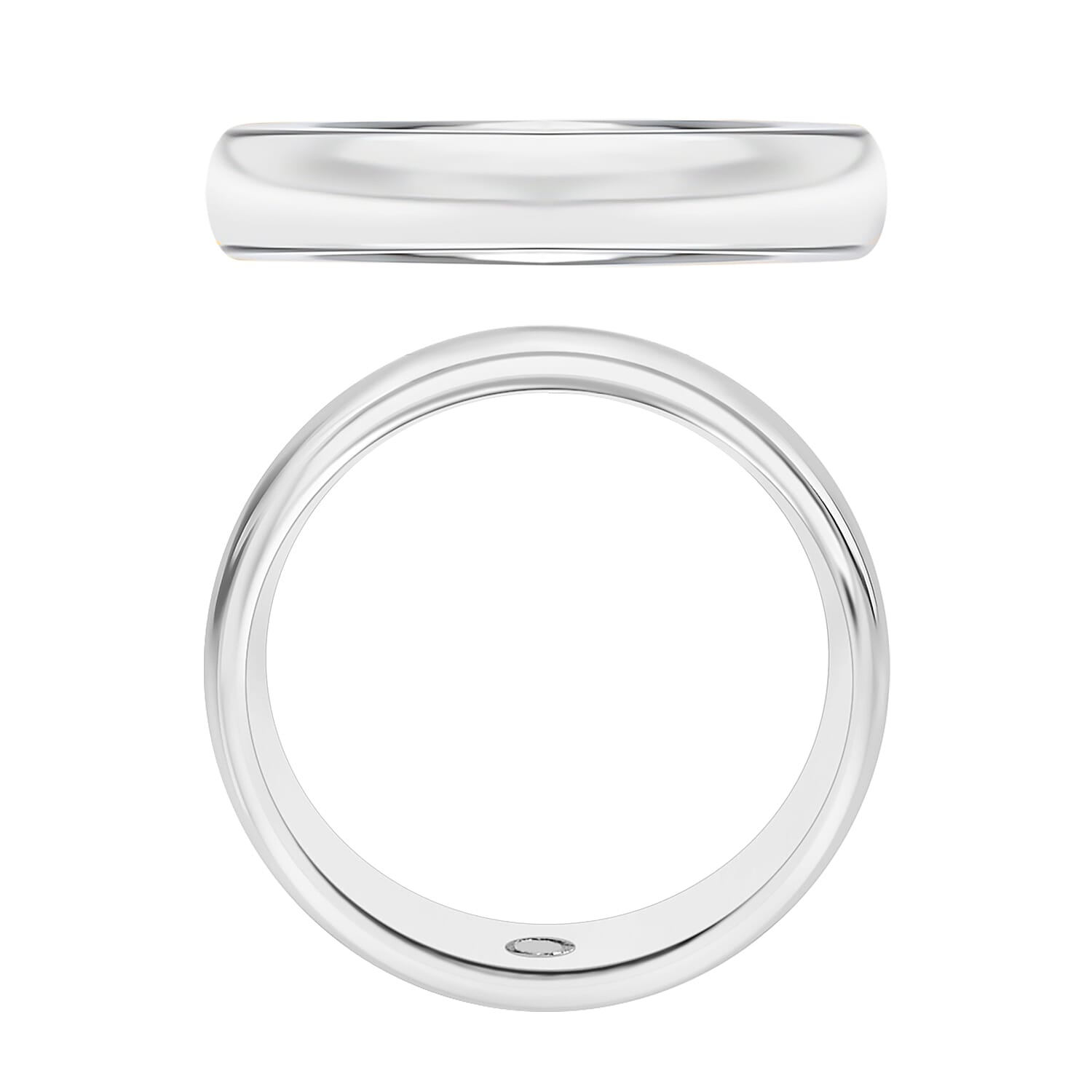 D'Joy Rhapsody Band Ring in 950 Platinum (Size 10.0) 6 Grams