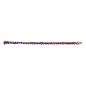 Rose De France Amethyst / Rose Gold Over Sterling Silver / 7.25 Inches - Product card gallery slide 4 (9432791711999)