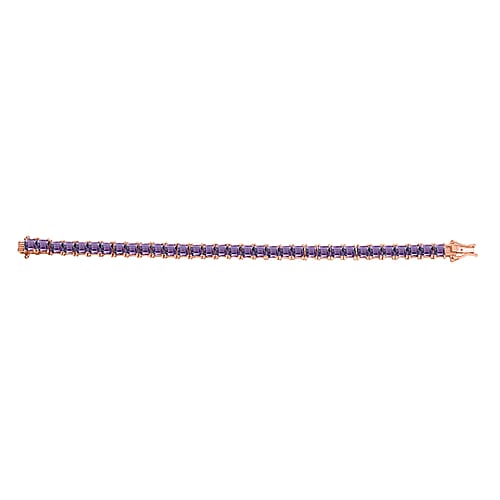 Rose De France Amethyst / Rose Gold Over Sterling Silver / 7.25 Inches - Product card gallery slide 4 (9432791711999)