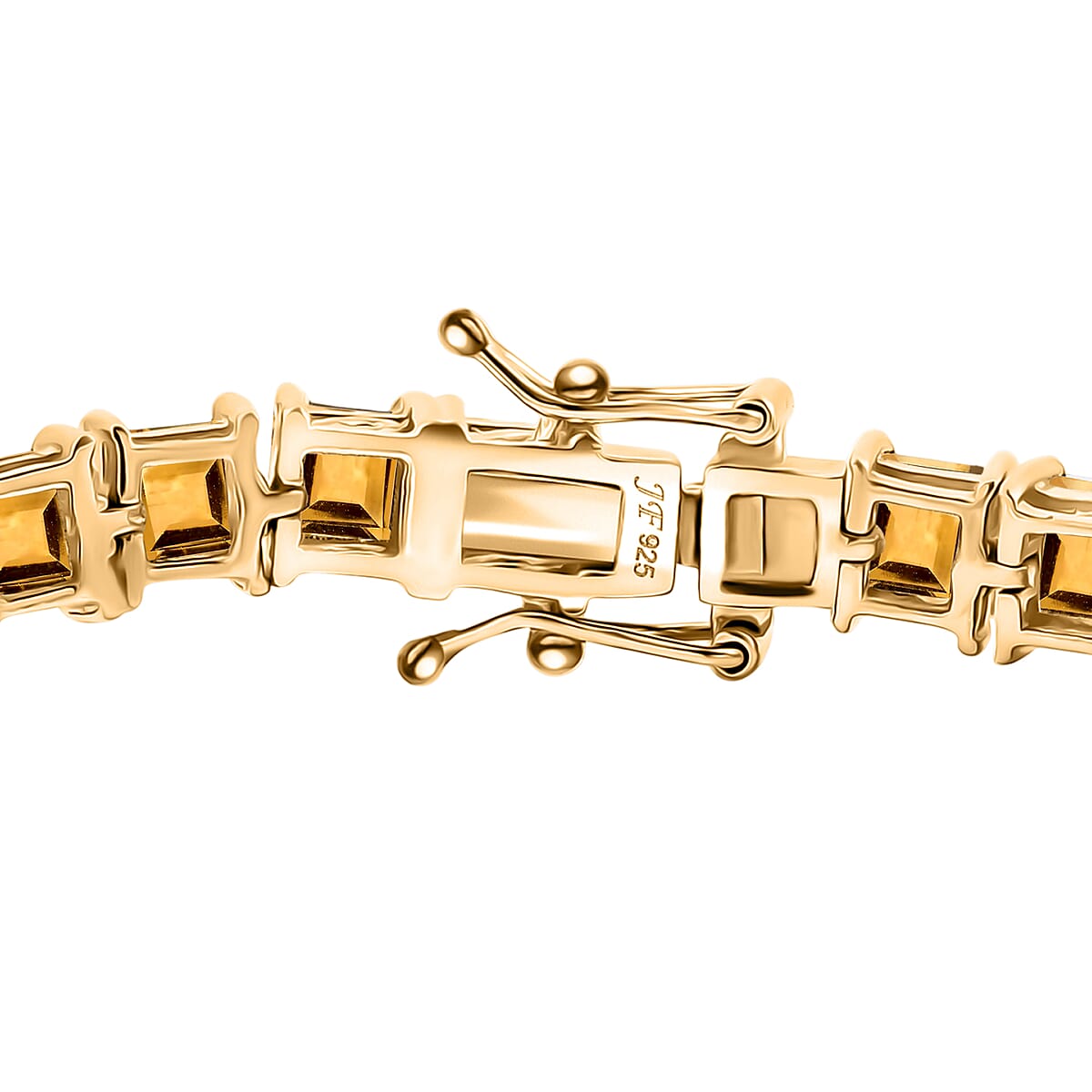 D'Joy Premium Brazilian Citrine 22.10 ctw Tennis Bracelet in 18K Vermeil Yellow Gold Over Sterling Silver (7.25 In) (Del. in 10-12 Days) image number 2