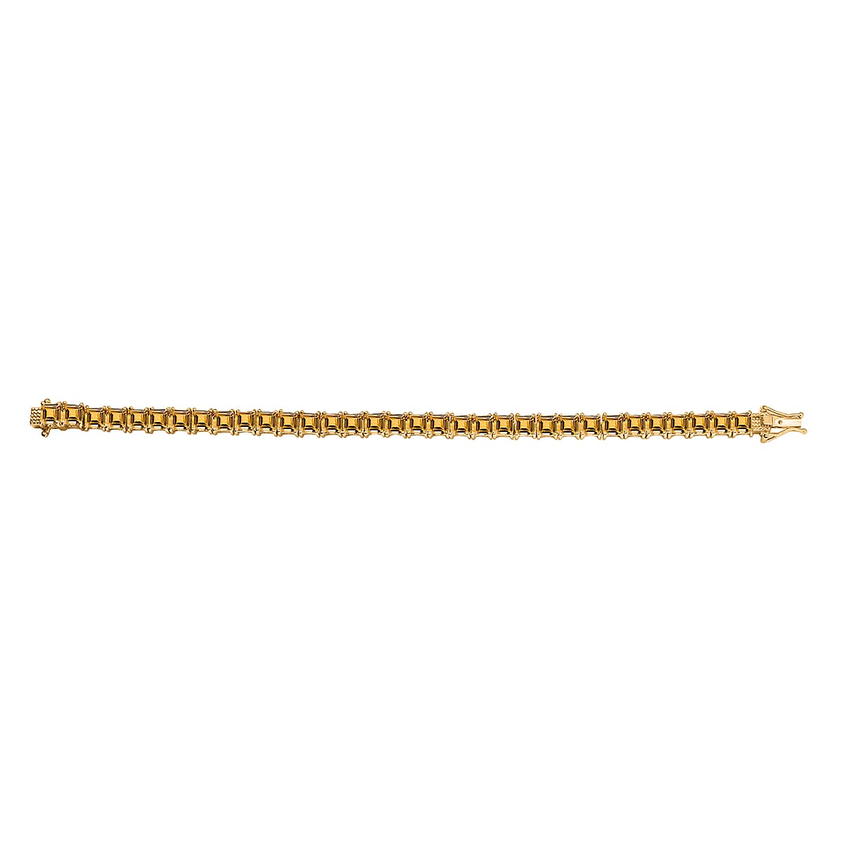 D'Joy Premium Brazilian Citrine 22.10 ctw Tennis Bracelet in 18K Vermeil Yellow Gold Over Sterling Silver (7.25 In) (Del. in 10-12 Days) image number 3