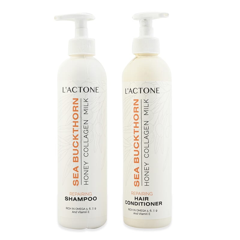 Sea Buckthorn Set of 2 Honey Collagen Milik Shampoo and Conditioner 13.5 oz