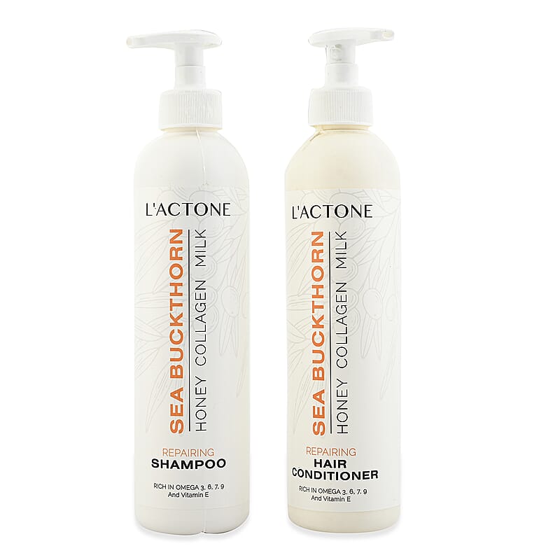 Sea Buckthorn Set of 2 Honey Collagen Milik Shampoo and Conditioner 13.5 oz