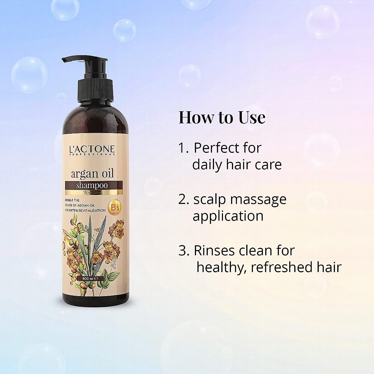 Argan Oil Set of 2 Shampoo and Conditioner 13.5oz image number 4