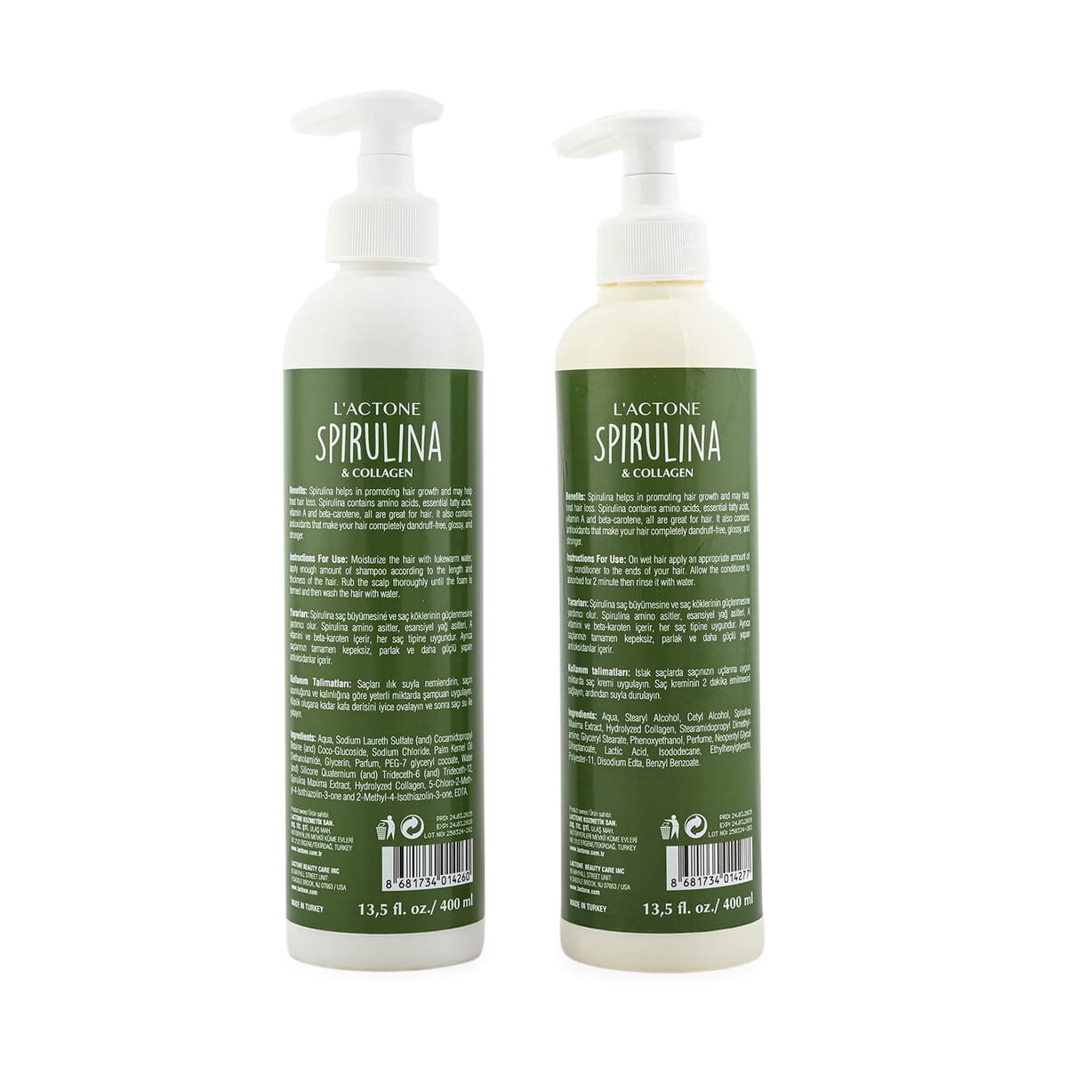 Sea Buckthorn Spirulina Set of 2 Shampoo and Conditioner 13.5oz image number 1