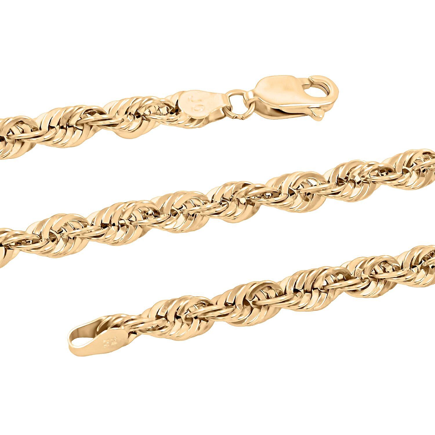 4.6mm Super Shiny Chain Necklace in 10K Yellow Gold 20 Inches 8.70 Grams