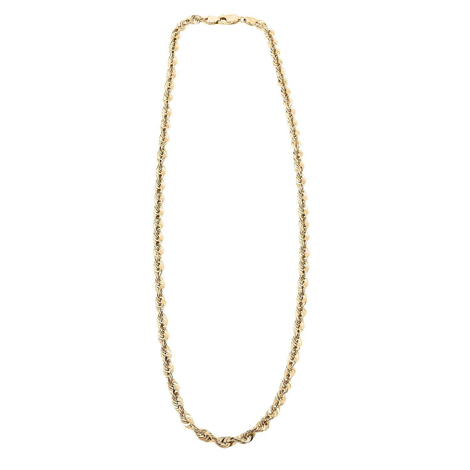 4.6mm Super Shiny Chain Necklace in 10K Yellow Gold 20 Inches 8.70 Grams