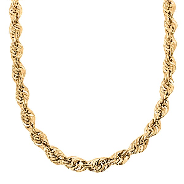 8mm Super Shiny Chain Necklace in 10K Yellow Gold 35.3 Grams 26 Inches