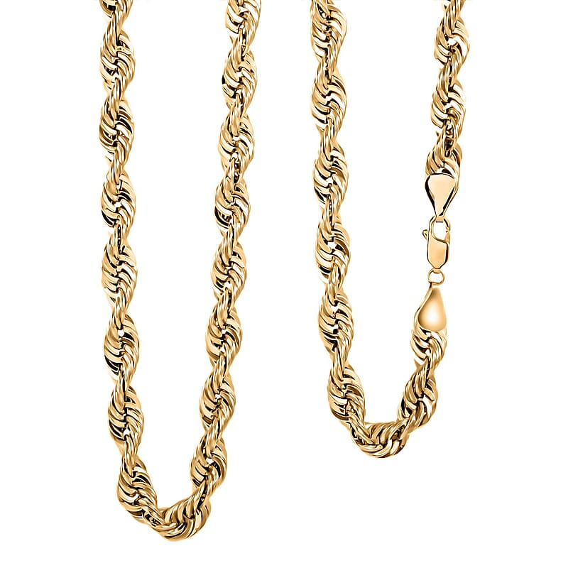 8mm Super Shiny Chain Necklace in 10K Yellow Gold 40.8 Grams 30 Inches