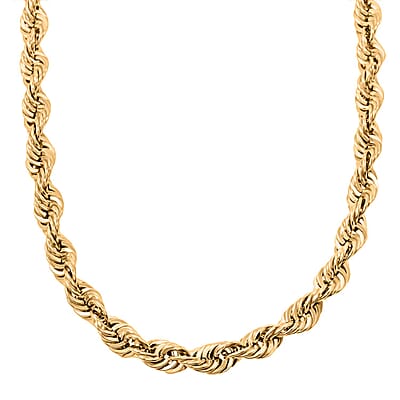 8mm Super Shiny Chain Necklace in 10K Yellow Gold 40.8 Grams 30 Inches