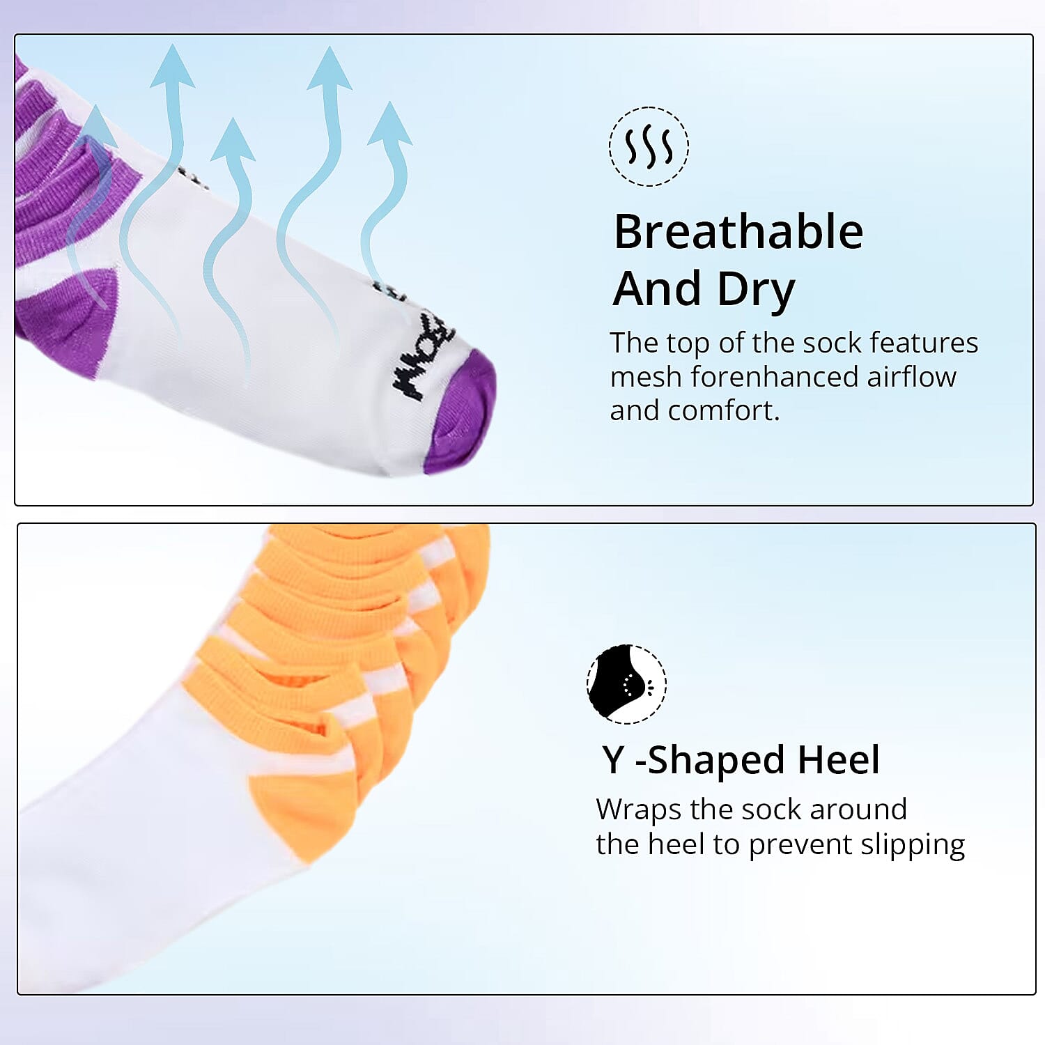 Mossimo 20 Pairs No Show Women's Socks - White/Multi Color (Sizes 4-10)