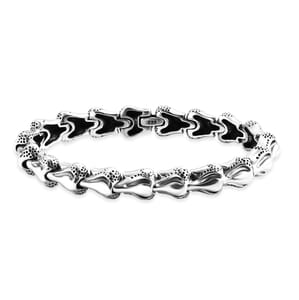 Bali Legacy Dragon Bone Men's Bracelet in Sterling Silver (8.00 In) 46.40 Grams