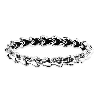Bali Legacy Dragon Bone Men's Bracelet in Sterling Silver (8.00 In) 46.40 Grams