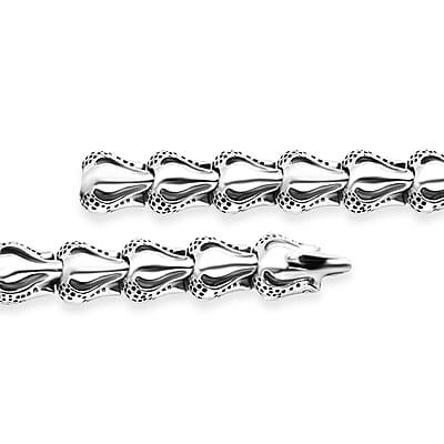Bali Legacy Dragon Bone Men's Bracelet in Sterling Silver (8.00 In) 46.40 Grams