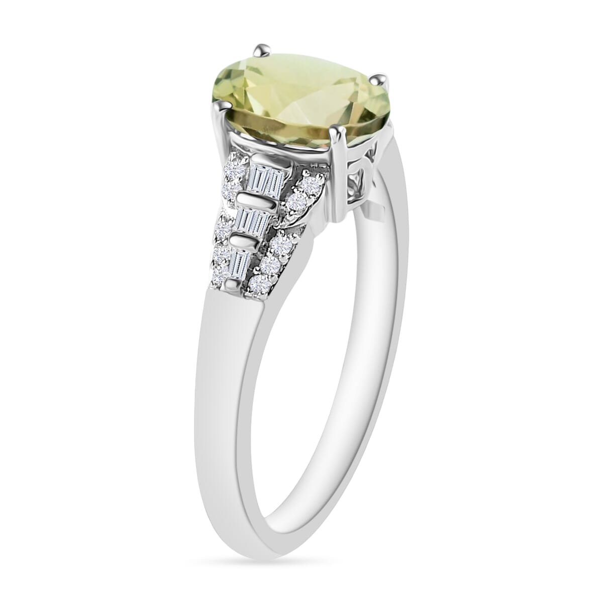 Luxoro AAA Turkizite and I2 Diamond 1.50 ctw Ring in 14K White Gold (Size 10.0) image number 2