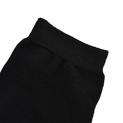 La Marey Set of 10 Pairs 97% Polyester and 3% Spandex Kneehigh Socks - Black