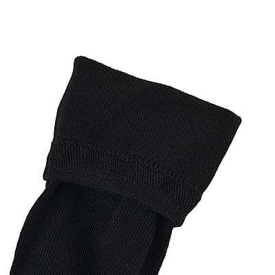 La Marey Set of 10 Pairs 97% Polyester and 3% Spandex Kneehigh Socks - Black