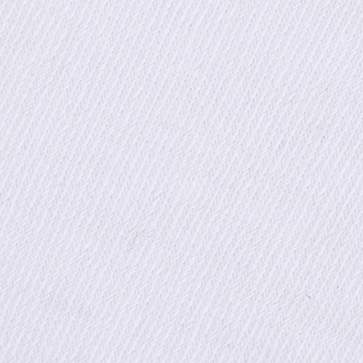 Set of 10 Pairs 97% Polyester and 3% Spandex Kneehigh Socks - White image number 5