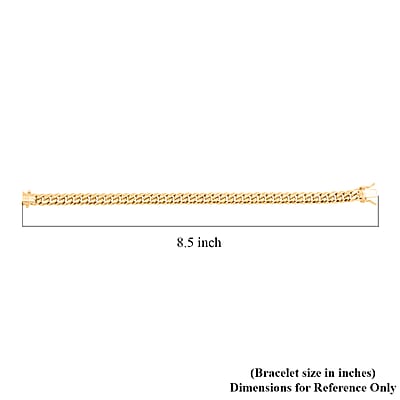14K Yellow Gold 6.5mm Miami Cuban Chain Bracelet (8.50 In) 15.5 Grams