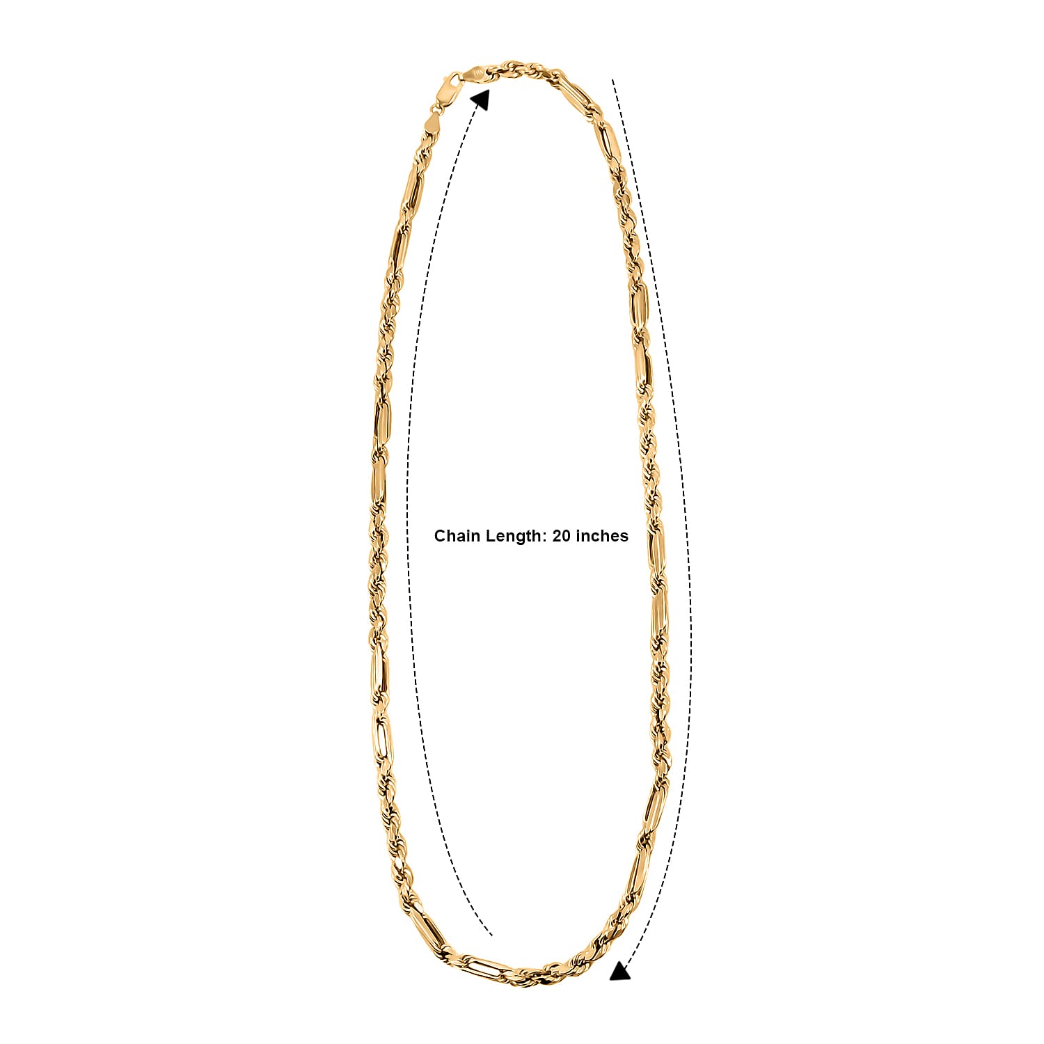 5mm Milano Chain Necklace in 10K Yellow Gold 7.10 Grams 20 Inches
