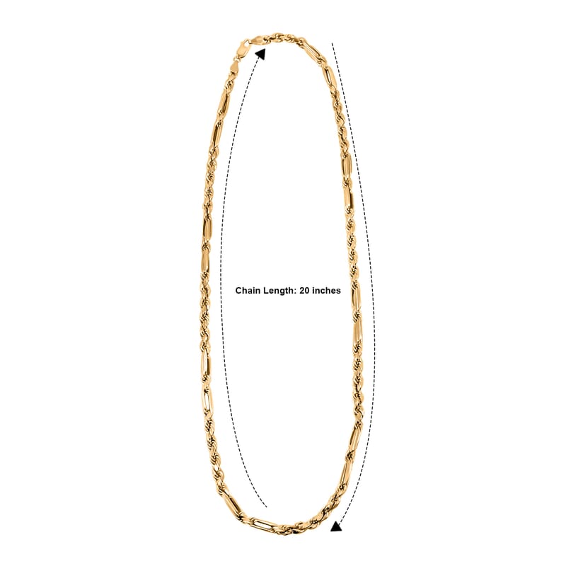 5mm Milano Chain Necklace in 10K Yellow Gold 7.10 Grams 20 Inches