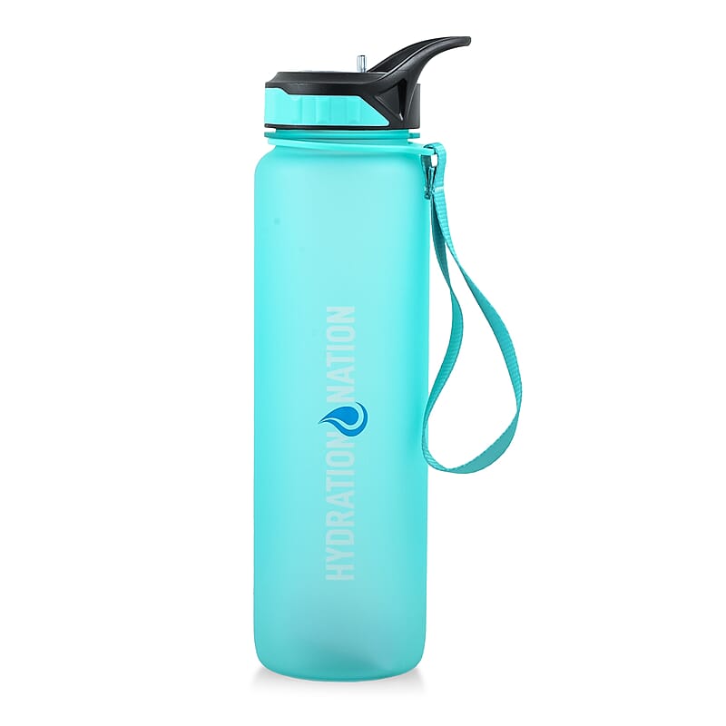 Hydration Nation 32oz Water Bottle with Straw - Green