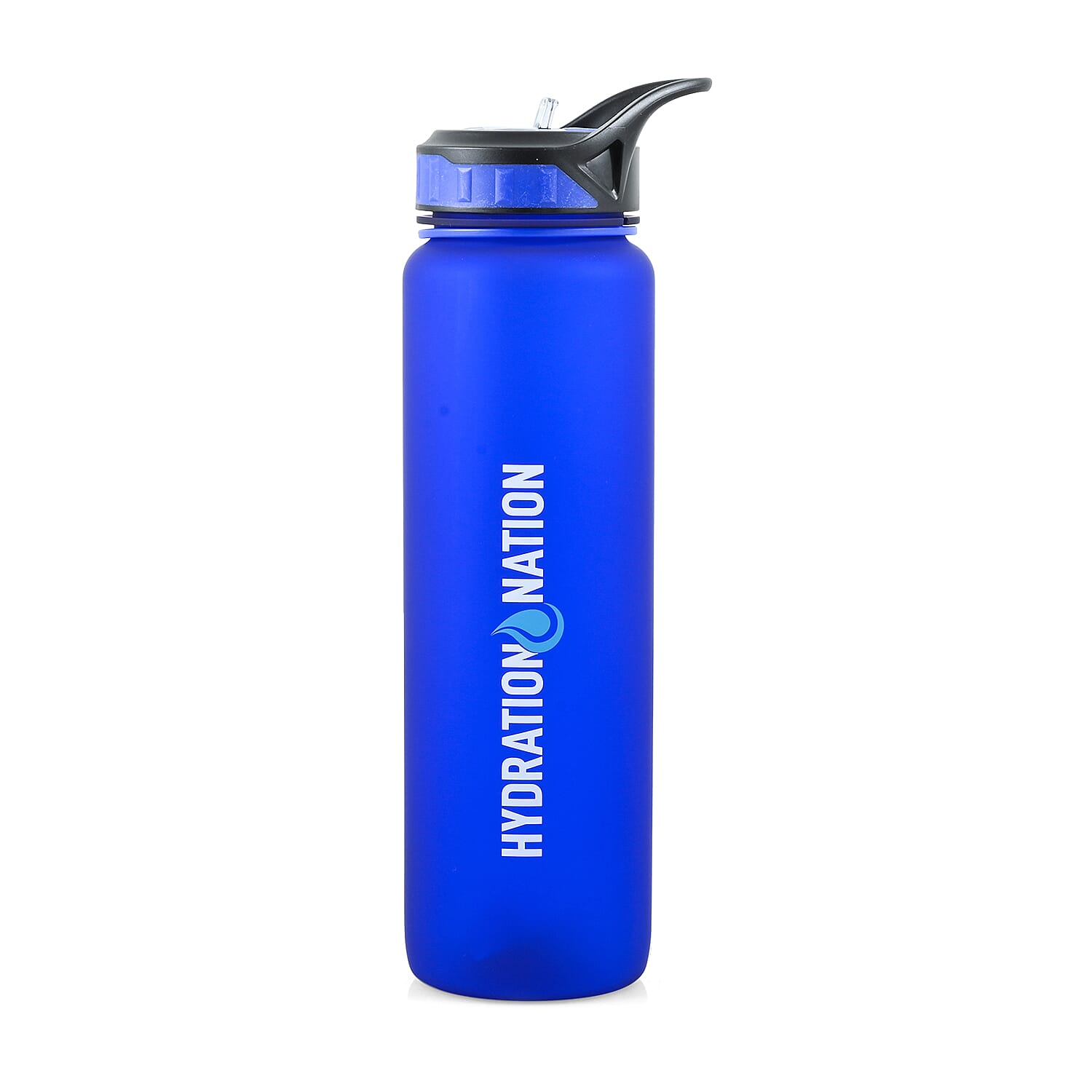 Hydration Nation 32oz Water Bottle with Straw - Blue