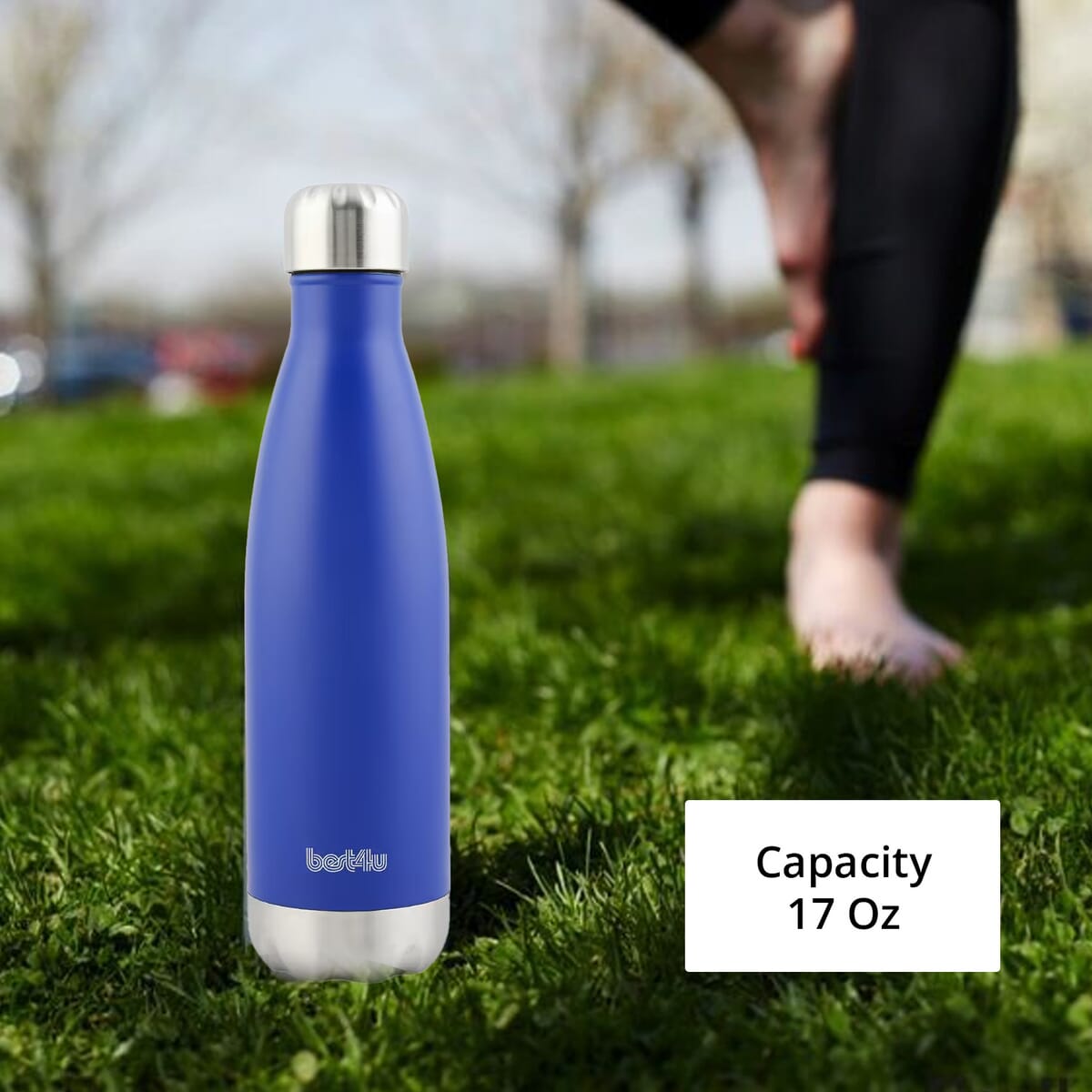 Best 4 U 17oz Insulated Stainless Steel Water Bottle -Blue image number 3