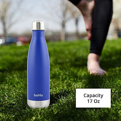 Best 4 U 17oz Insulated Stainless Steel Water Bottle -Blue