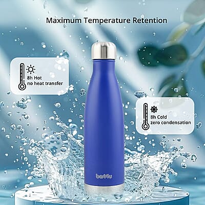 Best 4 U 17oz Insulated Stainless Steel Water Bottle -Blue
