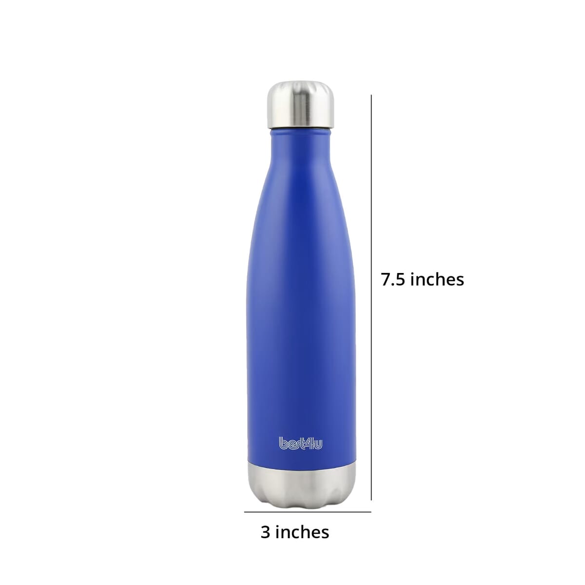 Best 4 U 17oz Insulated Stainless Steel Water Bottle -Blue image number 6