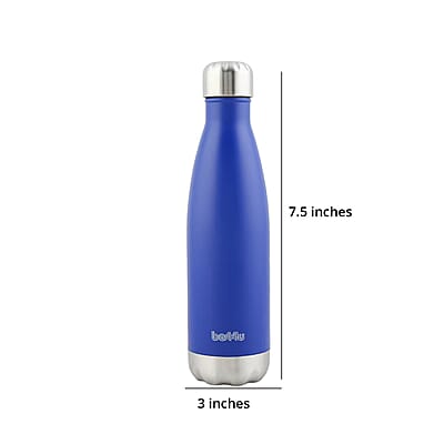 Best 4 U 17oz Insulated Stainless Steel Water Bottle -Blue