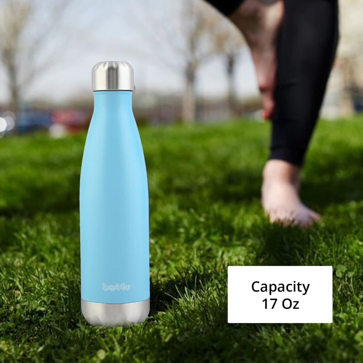 Best 4 U 17oz Insulated Stainless Steel Water Bottle -Teal image number 3