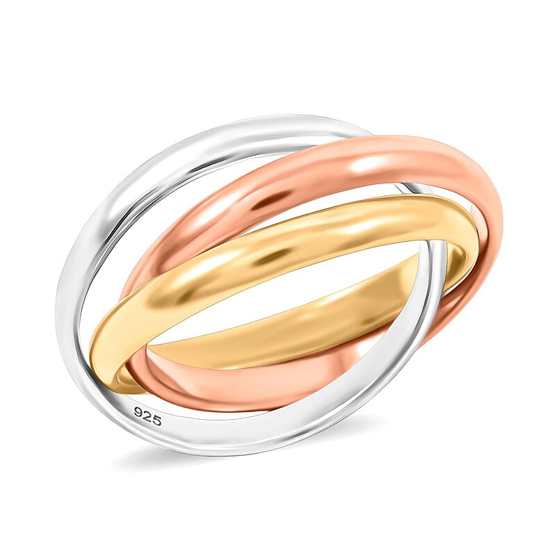 Sterling Silver and Platinum Bond Ring (Size 10.0)