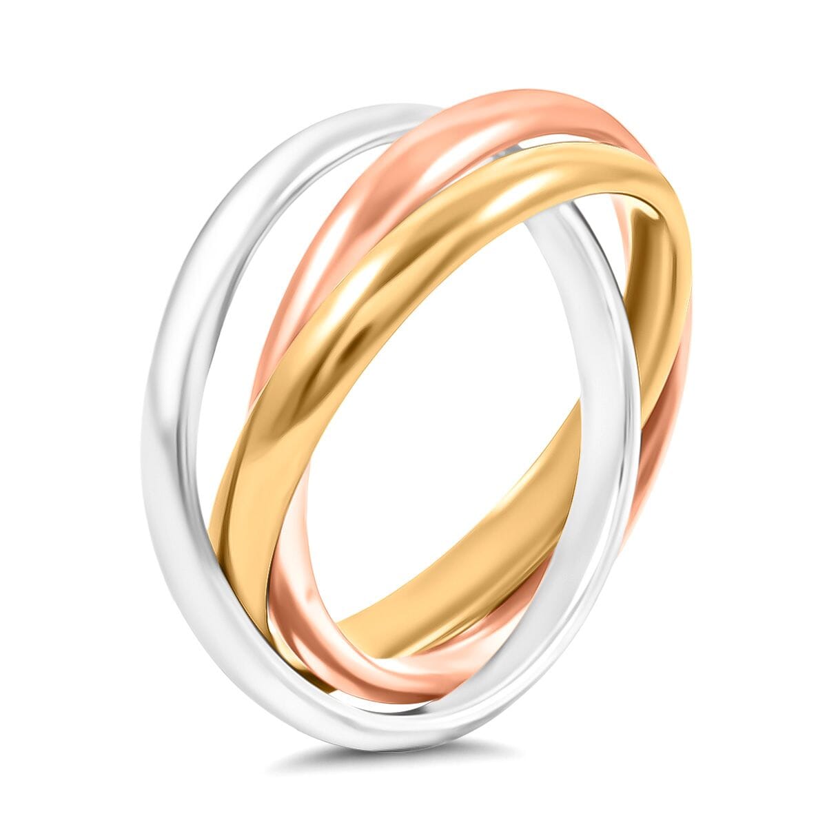 Sterling Silver and Platinum Bond Ring (Size 10.0) image number 2