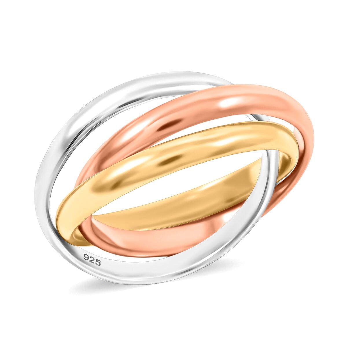 Sterling Silver and Platinum Bond Ring (Size 12.0) image number 0