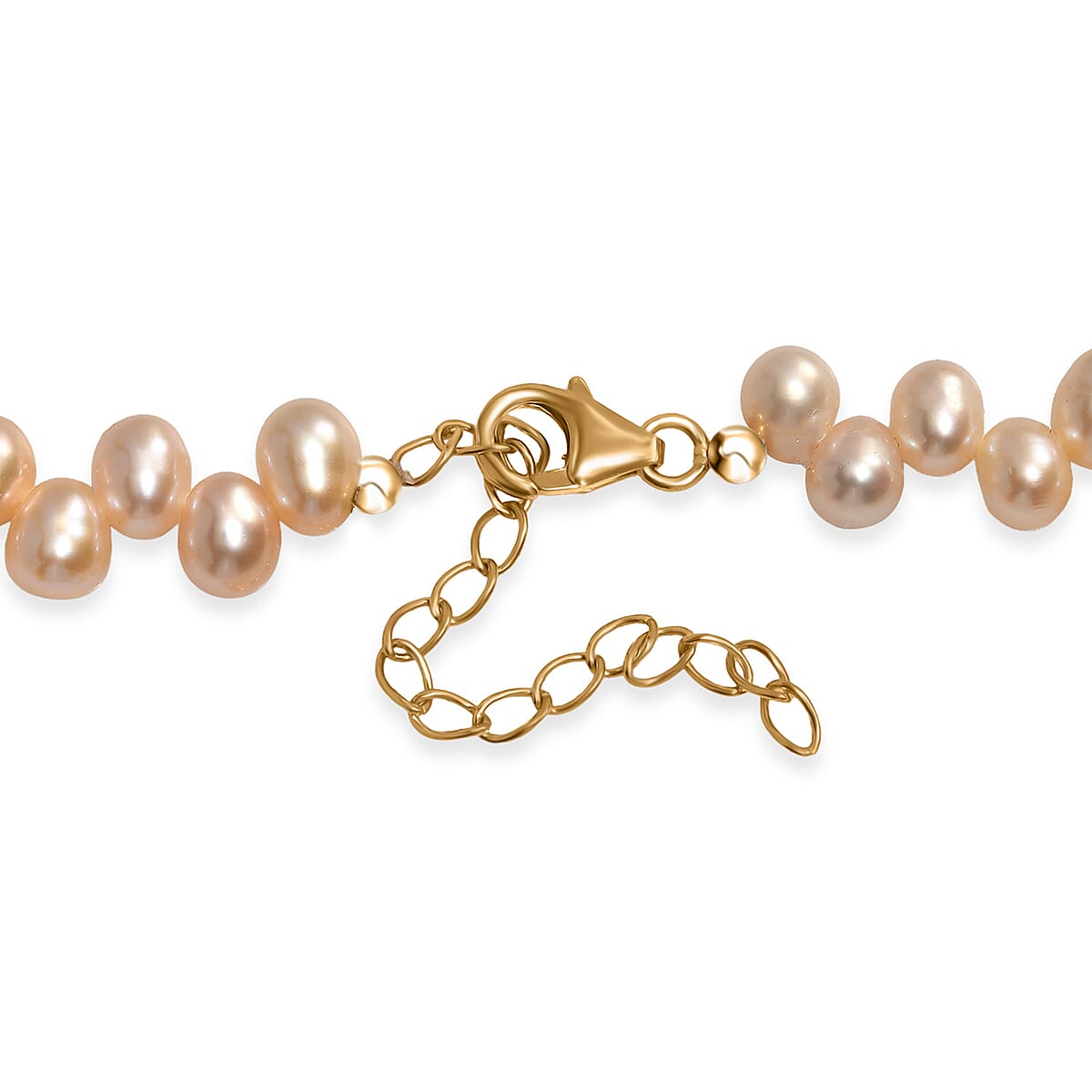 Golden Fresh Water Pearl Dancing Bubbles Necklace in 18K Vermeil Yellow Gold Over Sterling Silver 18 Inches image number 4