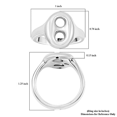 Sterling Silver Ring (Size 9.0) 3 Grams