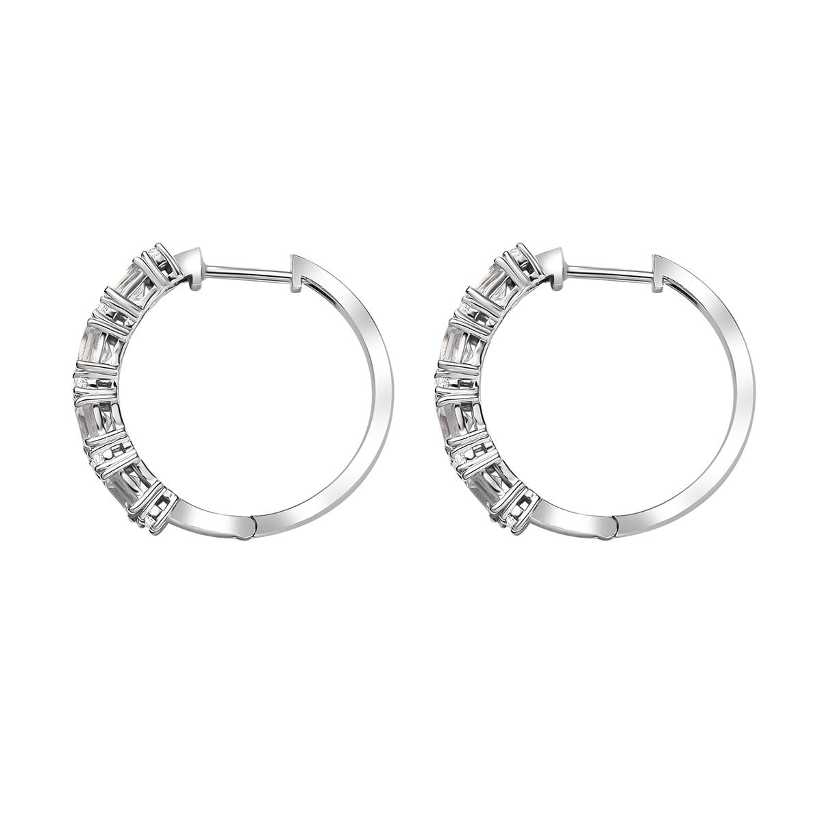 D'Joy Golconda Topaz 3.90 ctw Fancy Earrings in Platinum Over Sterling Silver image number 3