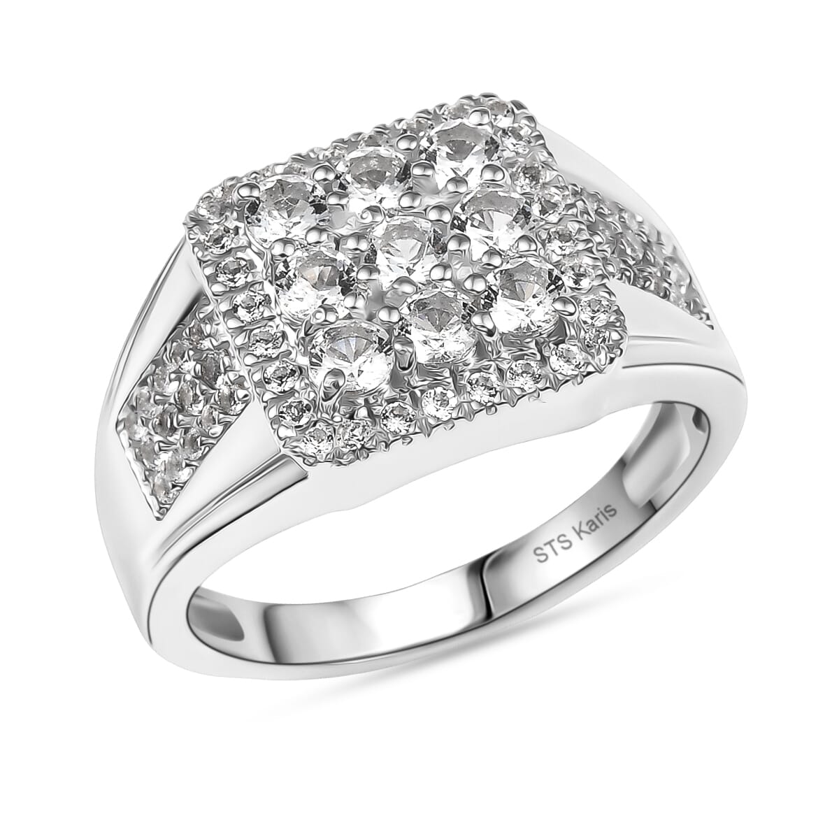 Karis Golconda Topaz Mens Ring in Platinum Bond (Size 13.0) 1.65 ctw image number 0