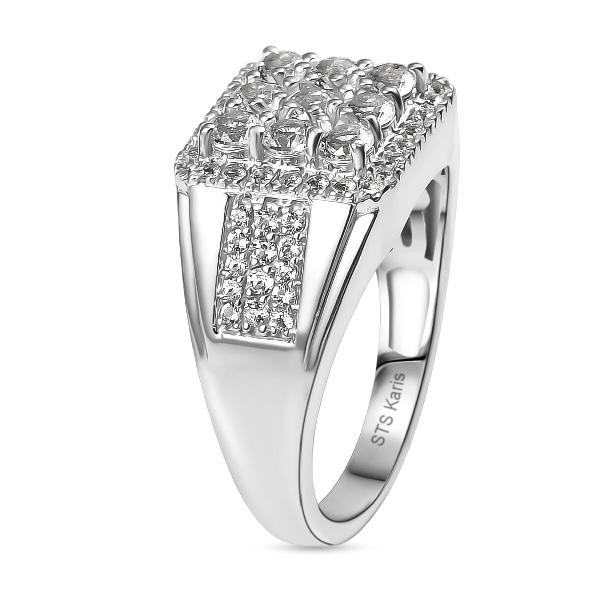 Karis Golconda Topaz Mens Ring in Platinum Bond (Size 13.0) 1.65 ctw image number 3