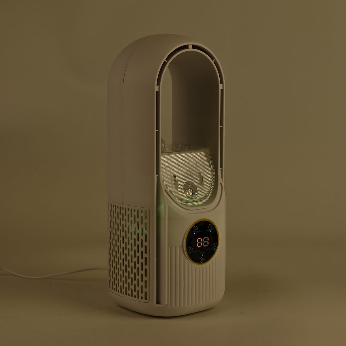 White Bladeless Fan with Humidification Purification 6hr Timing Fan image number 1