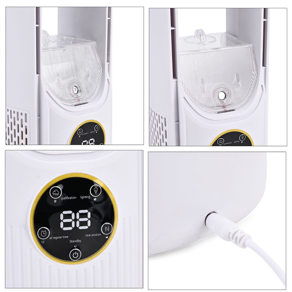 White Bladeless Fan with Humidification Purification 6hr Timing Fan image number 7