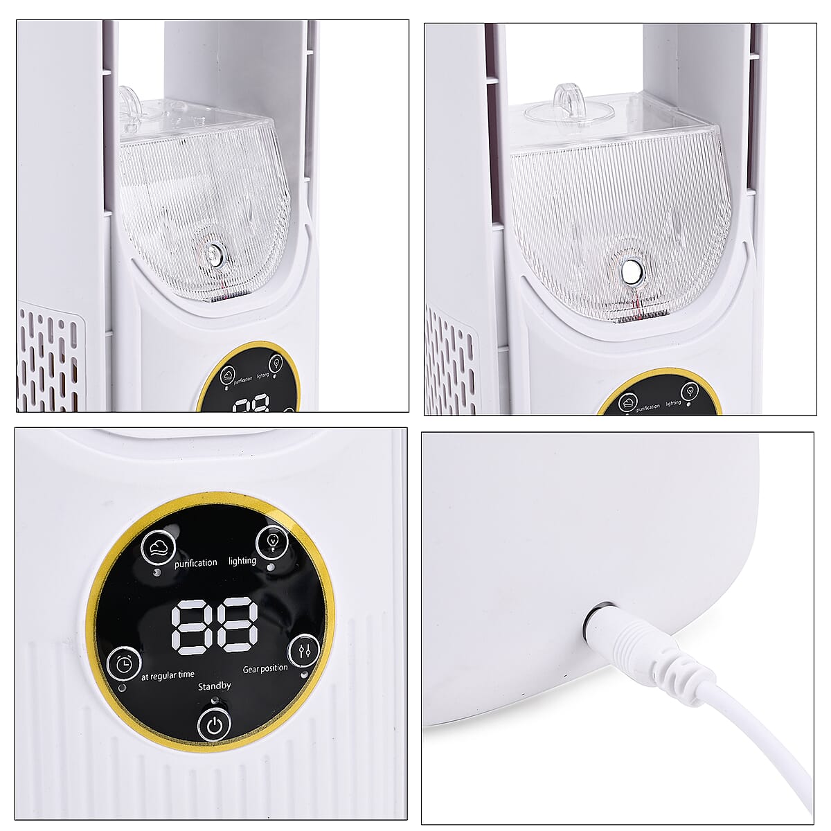 White Bladeless Fan with Humidification Purification 6hr Timing Fan image number 8