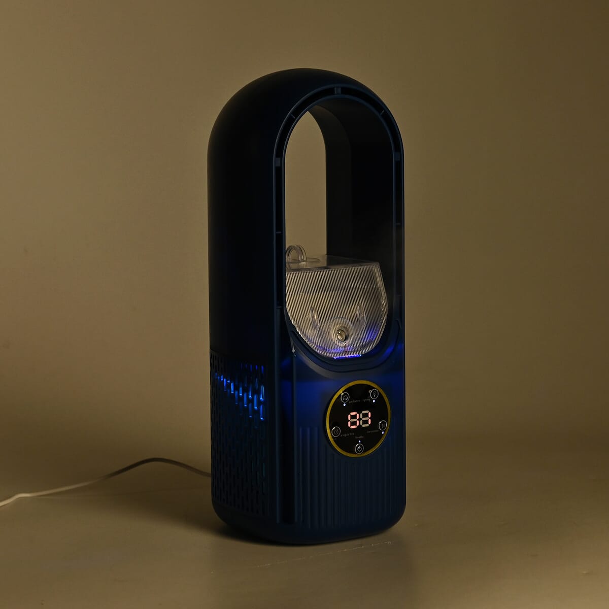 Blue Bladeless Fan with Humidification Purification 6hr Timing Fan image number 1