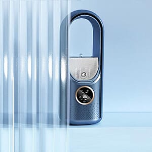 Blue Bladeless Fan with Humidification Purification 6hr Timing Fan