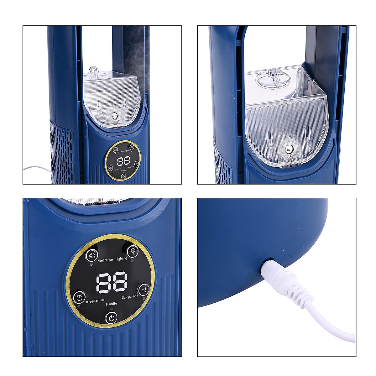 Livmore Blue Bladeless Fan with Humidification Purification 6hr Timing Fan image number 8