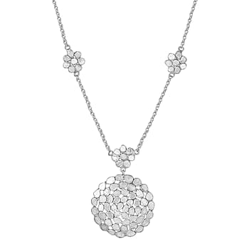 Rhodium Over Sterling Silver - Product card gallery slide 1 (10178030436665)