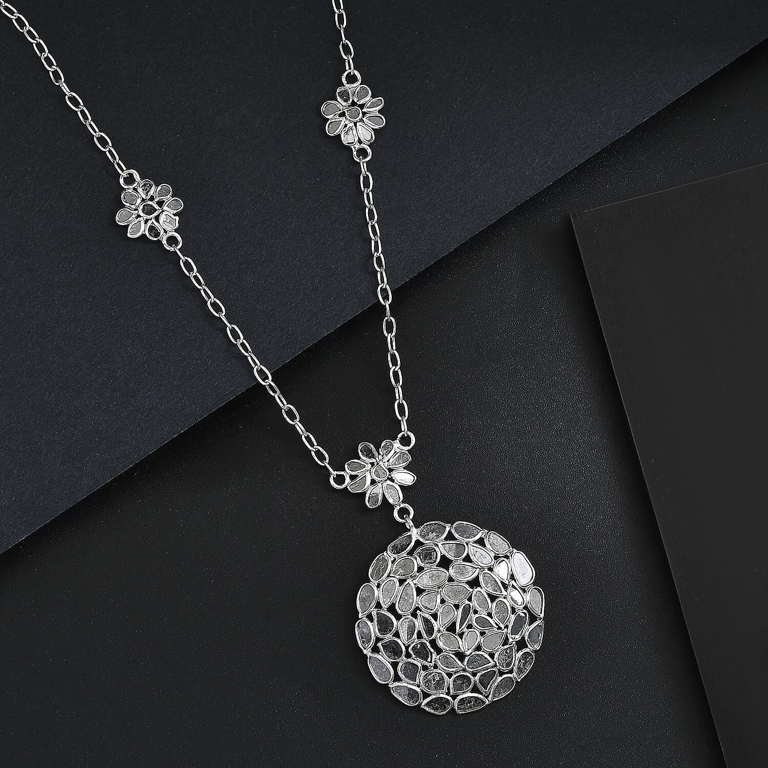 Rhodium Over Sterling Silver - Product card gallery slide 2 (9432787353855)