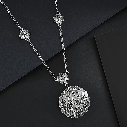 Rhodium Over Sterling Silver - Product card gallery slide 2 (9432787353855)